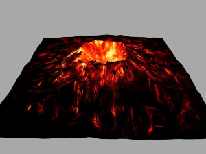 volcano 3D मॉडल