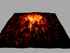 volcano 3D मॉडल