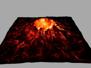 volcano 3D मॉडल