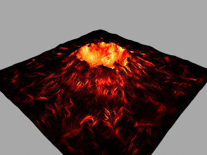 volcano 3D मॉडल