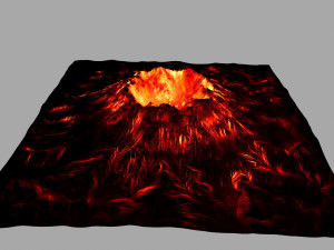 volcano 3D मॉडल