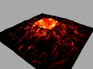 volcano 3D मॉडल