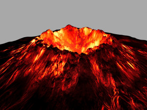 volcano 3D मॉडल