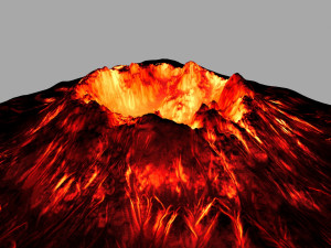volcano 3D मॉडल