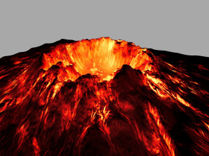volcano 3D मॉडल