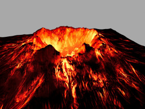 volcano 3D मॉडल