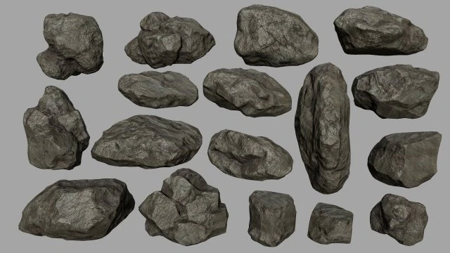 rocks 3D Model .c4d .max .obj .3ds .fbx .stl .blend 