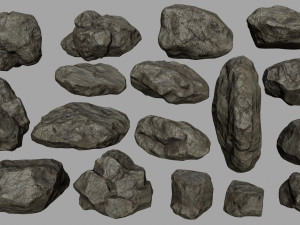 rocks 3D मॉडल