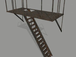 fire escape 3D Model