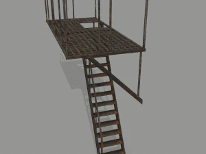 fire escape 3D Model