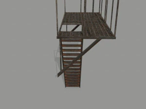 fire escape 3D Model