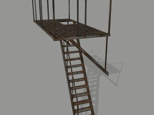 fire escape 3D Model