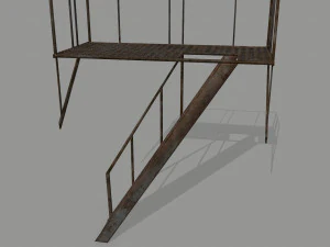 fire escape 3D Model