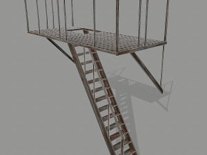 fire escape 3D मॉडल