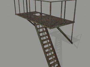 fire escape 3D Model