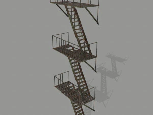 fire escape 3D Model