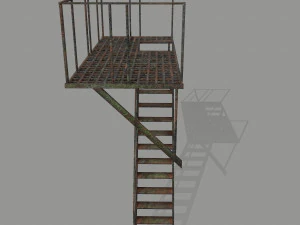 fire escape 3D Model