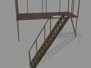 fire escape 3D Model