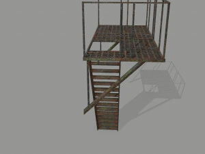 fire escape 3D Model
