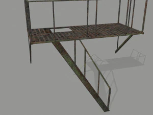 fire escape 3D Model