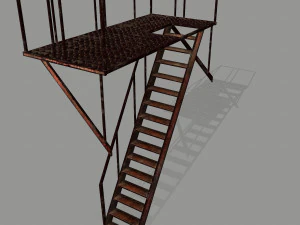 fire escape 3D Model