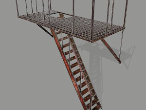 fire escape 3D Model