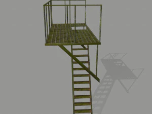 fire escape 3D Model