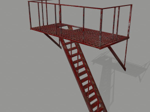 fire escape 3D Model