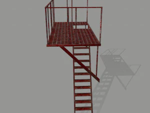 fire escape 3D Model