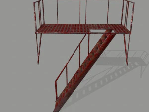 fire escape 3D Model