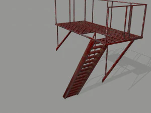 fire escape 3D Model