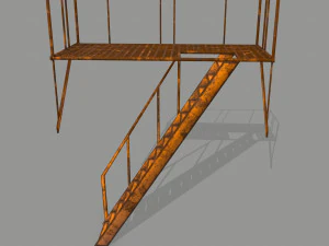fire escape 3D Model
