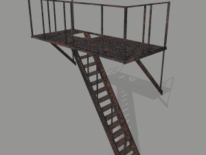 fire escape 3D Model