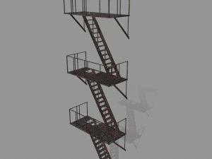 fire escape 3D Model