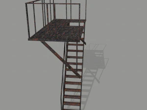 fire escape 3D Model
