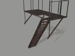 fire escape 3D Model