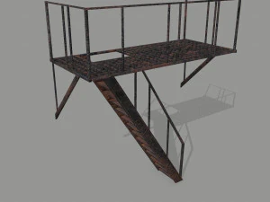fire escape 3D Model