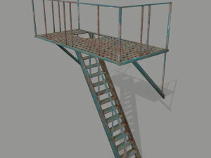 wyjście pożarowe Model 3D