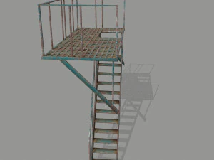 fire escape 3D Model