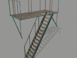 fire escape 3D 模型