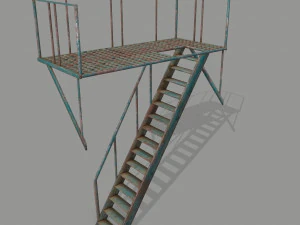 fire escape 3D Model