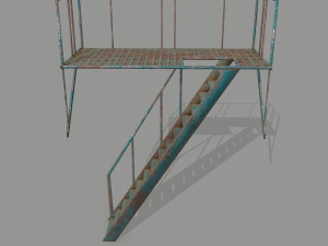 fire escape 3D 模型