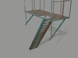 fire escape 3D 模型