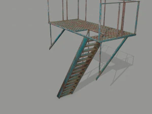 fire escape 3D Model