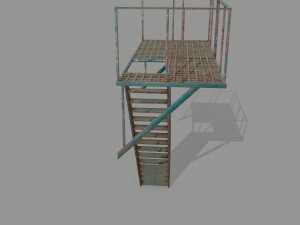 fire escape 3D 模型