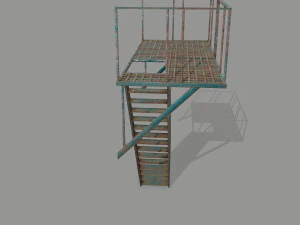 fire escape 3D Model