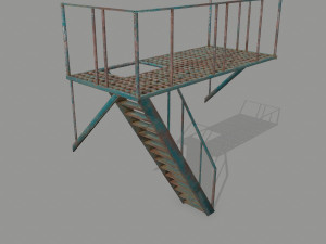 fire escape 3D 模型
