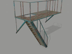 fire escape 3D Model