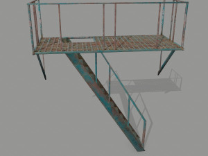 fire escape 3D 模型