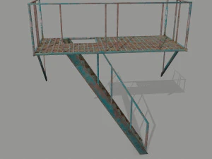fire escape 3D Model